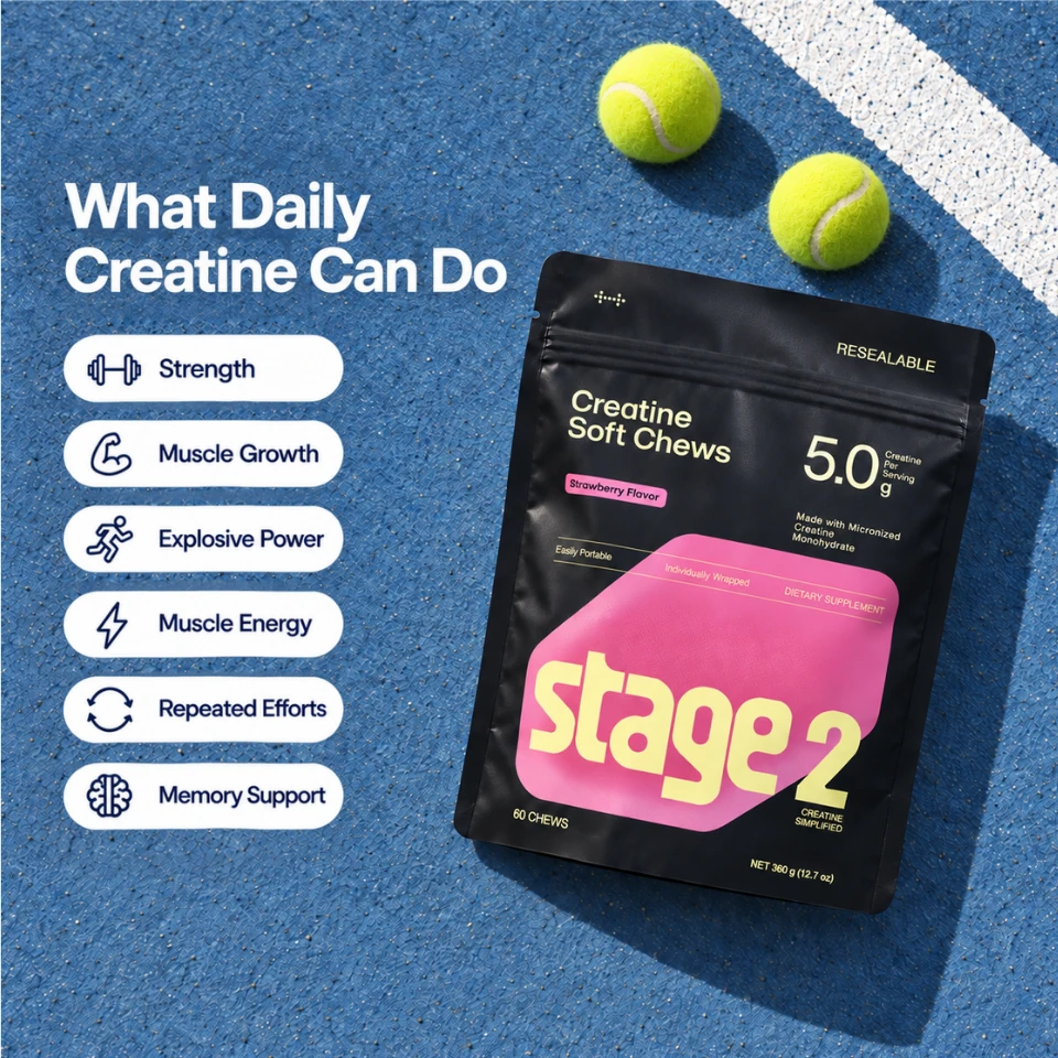 What daily creatine can do: strength, muscle growth, explosive power, muscle energy, repeated efforts and memory support